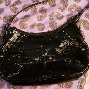 Stone Mountain Patent Leather Black Bag Like New!